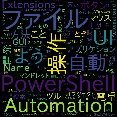 UI Automation PowerShell Extensions 活用講座で学習できる内容